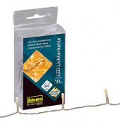 Lichterkette 80062, 10 LEDs, Länge 1m, warmweiß
