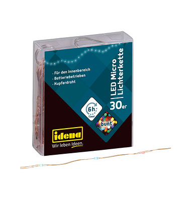 Lichterkette 31096 Micro, 30 LEDs, Länge 3,2m, bunt