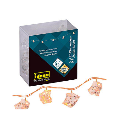 Lichterkette 31853 Diamanten, 20 LED, Länge 2,2m, warmweiß