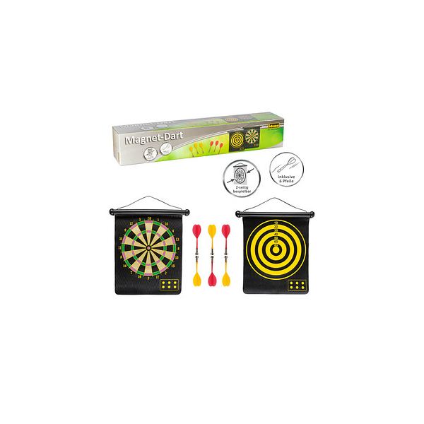 4002372510565 - Magnet-Dartscheibe mit Darts schwarz 4002372510565 Idena 4002372510565 - Magnet-Dartscheibe mit Darts schwarz 4002372510565 Idena