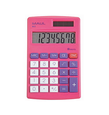 MAUL M 8 Taschenrechner pink