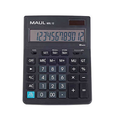 MAUL MXL 12 Tischrechner schwarz
