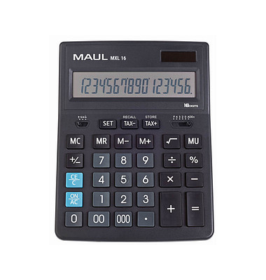 MAUL MXL 16 Tischrechner schwarz