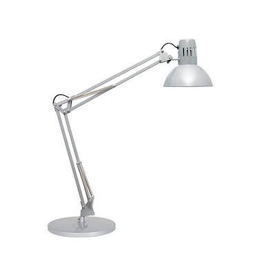 Schreibtischlampe MAULstudy, silber, mit Standfuß