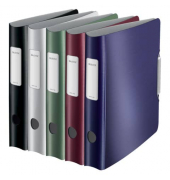 Ordner Active Style 1109-00-99, A4 60mm schmal Kunststoff vollfarbig, Alu-Optik farbig sortiert