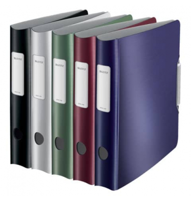 Ordner Active Style 1109-00-99, A4 60mm schmal Kunststoff vollfarbig, Alu-Optik farbig sortiert