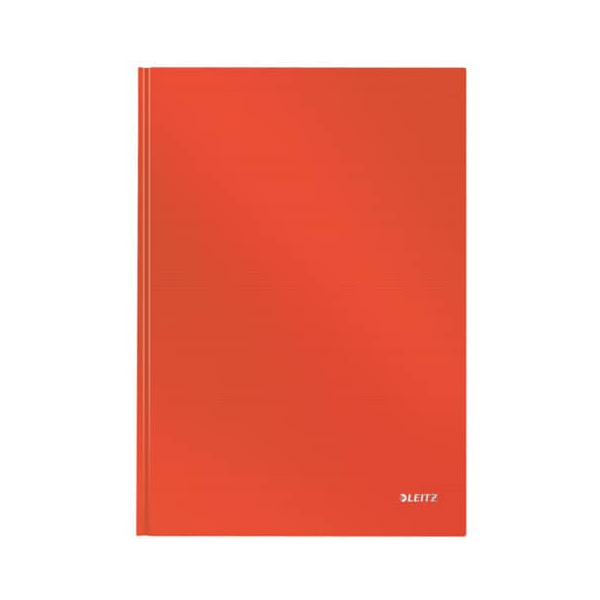 6 Stück Leitz Notizbuch 4665-00-20, Solid, rot, A4, liniert, 90g, 80 Blatt / 160 Seiten 4002432116874 Leitz