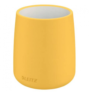 LEITZ Stiftehalter Cosy gelb Keramik 8,7 x 8,7 x 10,8 cm