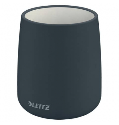 LEITZ Stiftehalter Cosy grau Keramik 8,7 x 8,7 x 10,8 cm