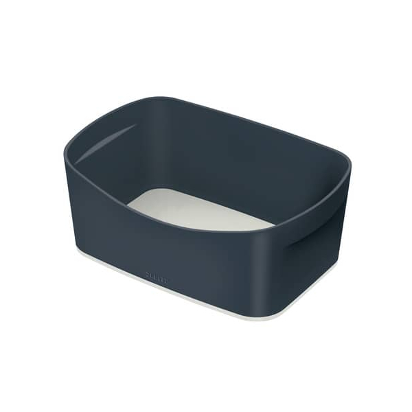 4 Stück Leitz Aufbewahrungsbox 5264-00-89, Kunststoff grau/hellgrau 4002432128143 Leitz