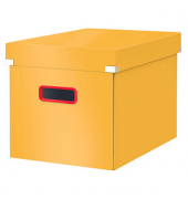 Aufbewahrungsbox Click & Store Cosy 53470019, für A4, außen 32x36x31cm, Karton gelb