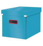 Aufbewahrungsbox Click & Store Cosy 53470061, für A4, außen 32x36x31cm, Karton blau
