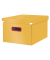 Aufbewahrungsbox Click & Store Cosy 53480019, für A4, außen 28,1x37x20cm, Karton gelb