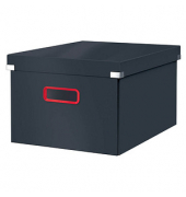 Aufbewahrungsbox Click & Store Cosy 53480089, für A4, außen 28,1x37x20cm, Karton grau