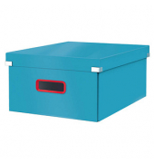 Aufbewahrungsbox Click & Store Cosy 53490061, für A3, außen 36,9x48,2x20cm, Karton blau