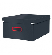 Aufbewahrungsbox Click & Store Cosy 53490089, für A3, außen 36,9x48,2x20cm, Karton grau