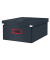 Aufbewahrungsbox Click & Store Cosy 53490089, für A3, außen 36,9x48,2x20cm, Karton grau