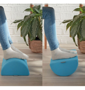 LEITZ Fußstütze Ergo Cosy blau Stoff