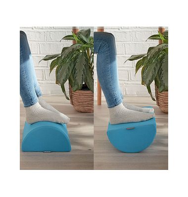 LEITZ Fußstütze Ergo Cosy blau Stoff