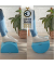 LEITZ Fußstütze Ergo Cosy blau Stoff