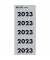 Jahreszahlen 1423-00-85, 2023, grau, 60x25,5mm, selbstklebend