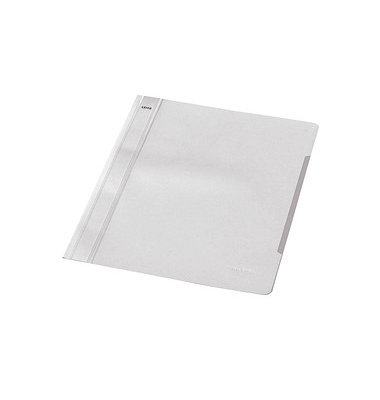 Schnellhefter 4191 4191-00-01, A4, weiß, Polyvinylchlorid (PVC), Vorderdeckel transparent