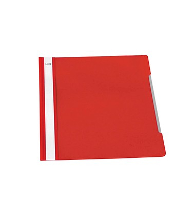 Schnellhefter 4191 4191-00-25, A4, rot, Polyvinylchlorid (PVC), Vorderdeckel transparent