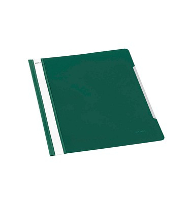 Schnellhefter 4191 4191-00-55, A4, grün, Polyvinylchlorid (PVC), Vorderdeckel transparent