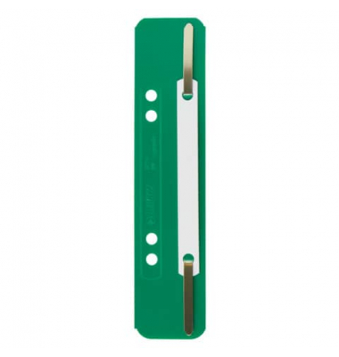 Heftstreifen 3710-00-55, 3,5x15,8cm (BxL), Kunststoff mit Kunststoffdeckleiste, gr&uuml;n