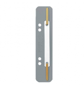 Heftstreifen 3710-00-85, 3,5x15,8cm (BxL), Kunststoff mit Kunststoffdeckleiste, grau
