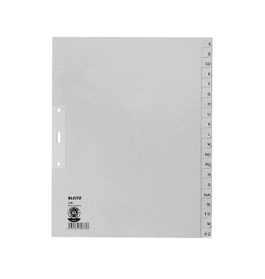 Kartonregister 1201 1201-00-85, A bis Z, A4, 100 g/m², 20-teilig