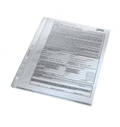 Prospekthüllen 4740-00-03 mit Daumenausschnitt, A4 transluzent genarbt, oben offen, 0,13mm