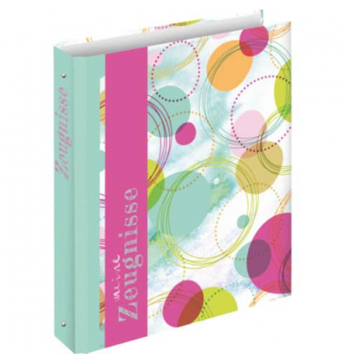 Zeugnisringbuch 46781, Motiv "Circles", A4