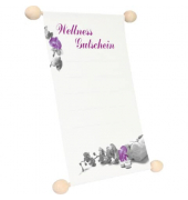 Gutscheinrolle 2871, Schriftzug Wellness-Gutschein, A5, 118g