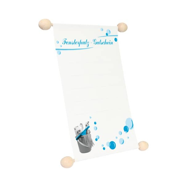 4002871028721 - Gutscheinrolle 2872 Schriftzug Fensterputzgutschein + Fensterputzutensilien A5 118g 4002871028721 RNK 4002871028721 - Gutscheinrolle 2872 Schriftzug Fensterputzgutschein + Fensterputzutensilien A5 118g 4002871028721 RNK