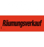 Plakatheft Räumungsverkauf