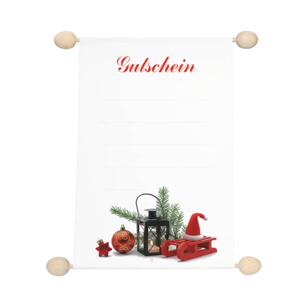 4002871287180 - Gutscheinrolle 28718 Schriftzug Gutschein + Weihnachtsdeko A5 118g 4002871287180 RNK