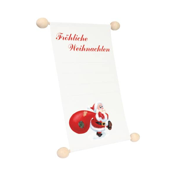 4002871287203 - Gutscheinrolle 28720 Schriftzug Fröhliche Weihnachten + Weihnachtsmann A5 118g 4002871287203 RNK