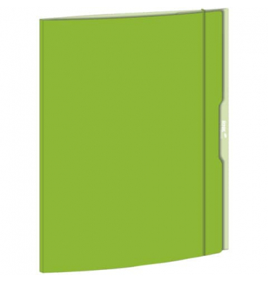 Gummizugmappe 45337, A3 gr&uuml;n Karton 350g, mit 3 Einschlagklappen