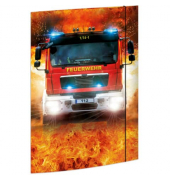 Zeichenmappe 45362, A3 mit Motiv, Karton 350g, 3 Einschlagklappen, 1 Gummizug (ganze H&ouml;he)