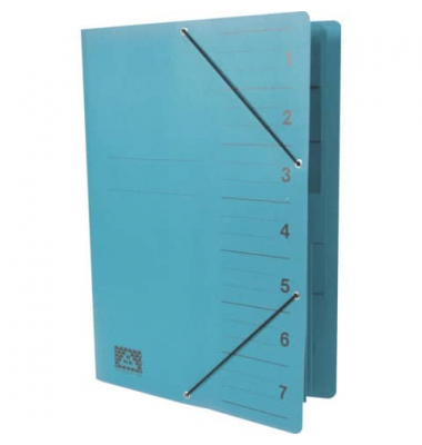 Ordnungsmappe 4615-14, 1-7, petrol, A4, 7 F&auml;cher