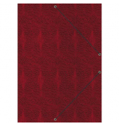 Gummizugmappe Style Sunrise Red, bis DIN A4 46211, A4 rot Karton 350g, mit 3 Einschlagklappen