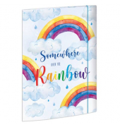 Zeichenmappe 46331, A4 mit Motiv, Karton 350g, 3 Einschlagklappen, 1 Gummizug (ganze H&ouml;he)