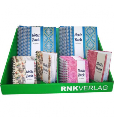 Notizbuch 46508, m.Register, farbig sortiert, A5, liniert, 120g, 48 Blatt / 96 Seiten