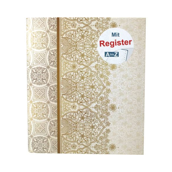 RNK Ringbuch mit Register A-Z, für DIN A5, 4 Ring-Mechanik Alhambra 46703, A5 4 Ringe Karton motiv 4002871467032 RNK