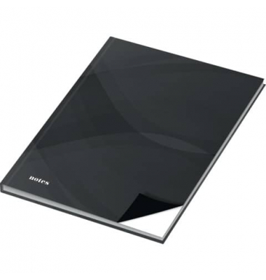 Notizbuch 46743, notes carbon black, schwarz, A5, blanko, 70g, 96 Blatt / 192 Seiten