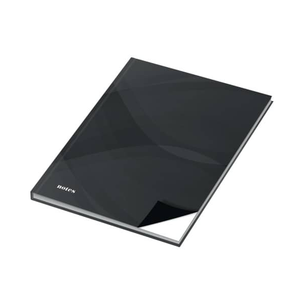 4002871467438 - Notizbuch 46743 notes carbon black schwarz A5 blanko 70g 96 Blatt   192 Seiten 4002871467438 RNK
