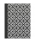 Notizbuch 46745, black&white rhombus, schwarz, A5, kariert, 70g, 96 Blatt / 192 Seiten