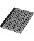 Notizbuch 46745, black&white rhombus, schwarz, A5, kariert, 70g, 96 Blatt / 192 Seiten