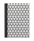 Notizbuch 46748, black&white flowers, schwarz/wei&szlig;, A5, punktiert, 70g, 96 Blatt / 192 Seiten